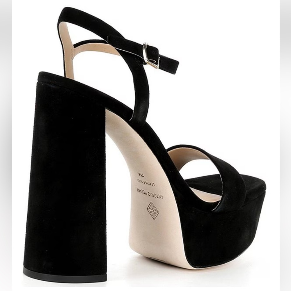 NWT Antonio Melani Seena Suede Platform Dress Sandals Sz 8 (no original box) - Picture 4 of 14